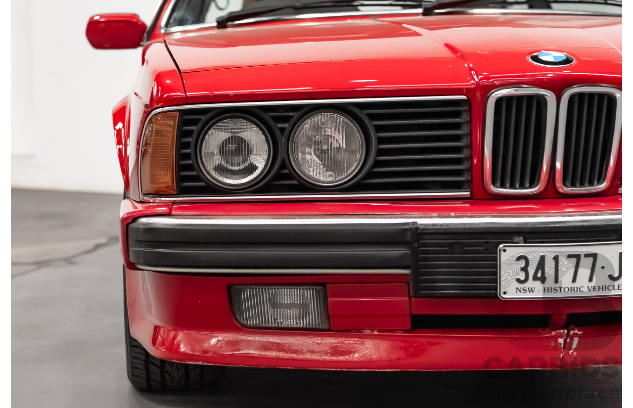 1/1989 BMW 635 CSi Highline E24 Series 3 2d Coupe Cinnabar Red 3.4L - Australian Delivered
