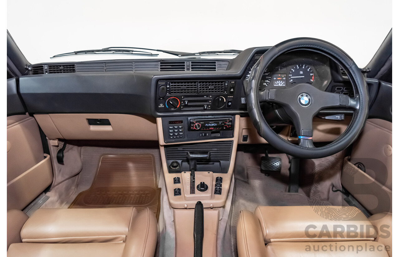 1/1989 BMW 635 CSi Highline E24 Series 3 2d Coupe Cinnabar Red 3.4L - Australian Delivered