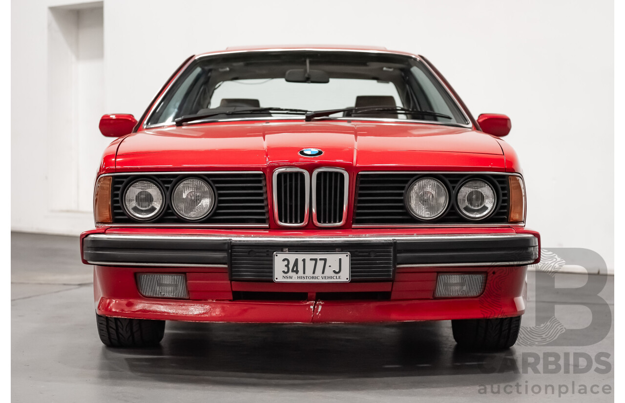 1/1989 BMW 635 CSi Highline E24 Series 3 2d Coupe Cinnabar Red 3.4L - Australian Delivered