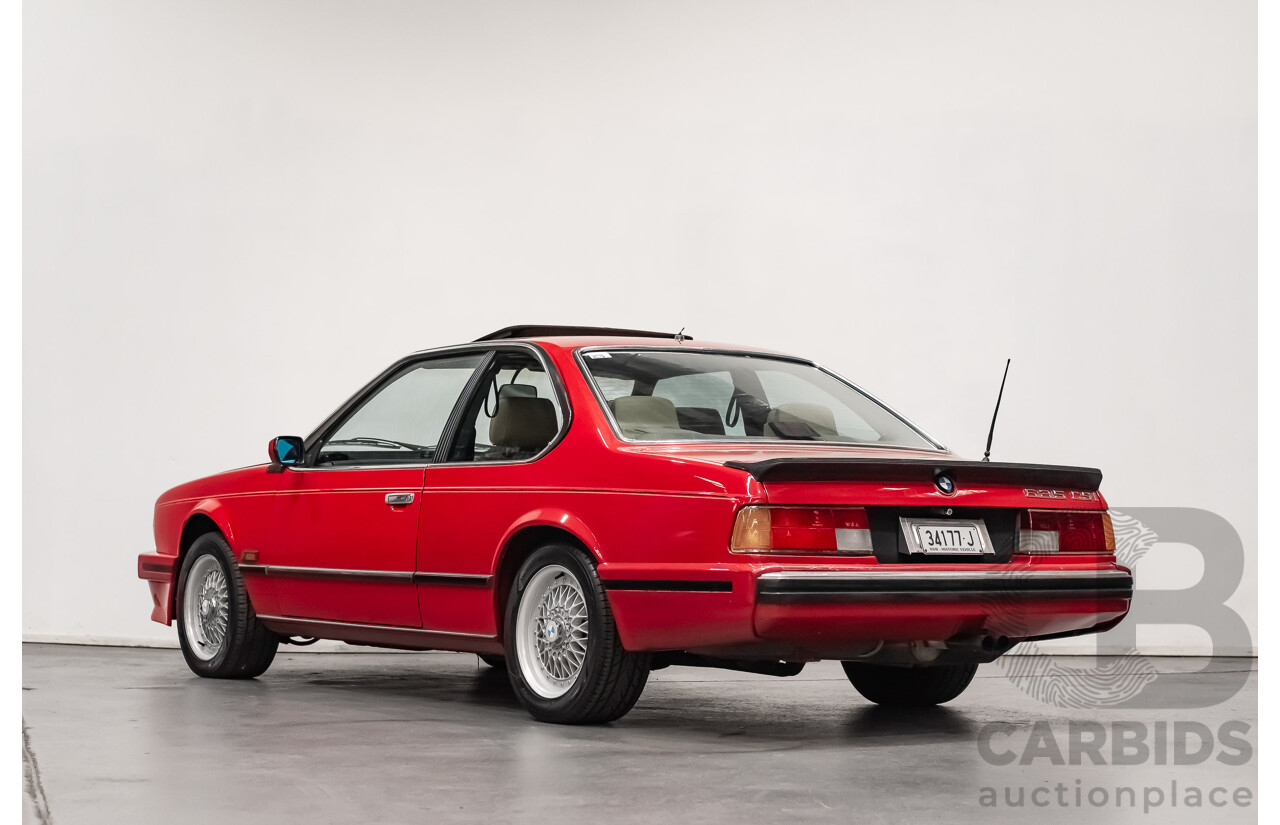 1/1989 BMW 635 CSi Highline E24 Series 3 2d Coupe Cinnabar Red 3.4L - Australian Delivered