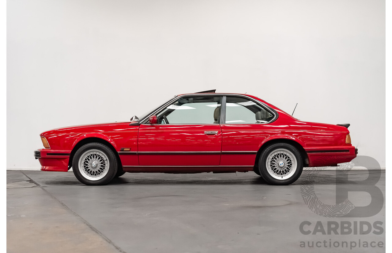1/1989 BMW 635 CSi Highline E24 Series 3 2d Coupe Cinnabar Red 3.4L - Australian Delivered