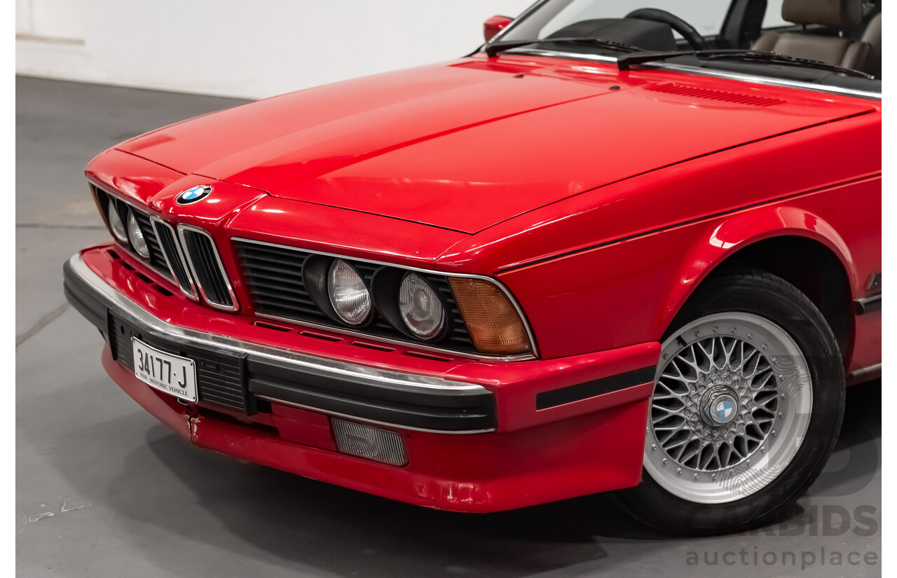 1/1989 BMW 635 CSi Highline E24 Series 3 2d Coupe Cinnabar Red 3.4L - Australian Delivered