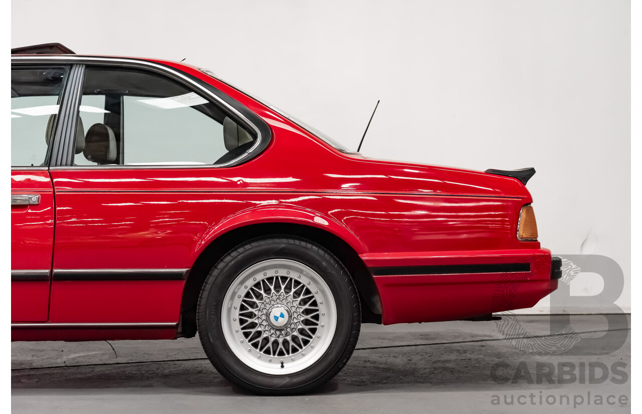 1/1989 BMW 635 CSi Highline E24 Series 3 2d Coupe Cinnabar Red 3.4L - Australian Delivered