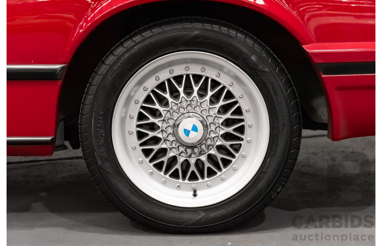 1/1989 BMW 635 CSi Highline E24 Series 3 2d Coupe Cinnabar Red 3.4L - Australian Delivered