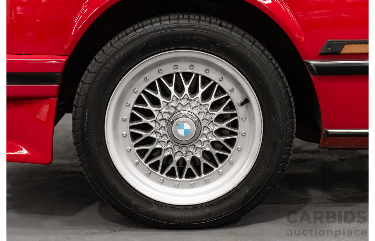 1/1989 BMW 635 CSi Highline E24 Series 3 2d Coupe Cinnabar Red 3.4L - Australian Delivered