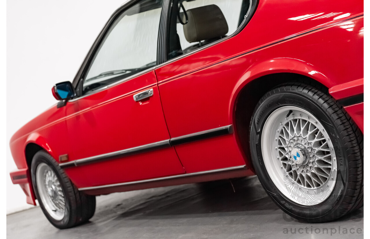 1/1989 BMW 635 CSi Highline E24 Series 3 2d Coupe Cinnabar Red 3.4L - Australian Delivered