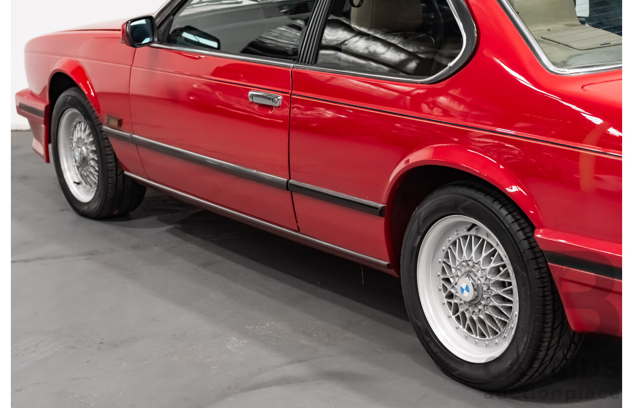 1/1989 BMW 635 CSi Highline E24 Series 3 2d Coupe Cinnabar Red 3.4L - Australian Delivered