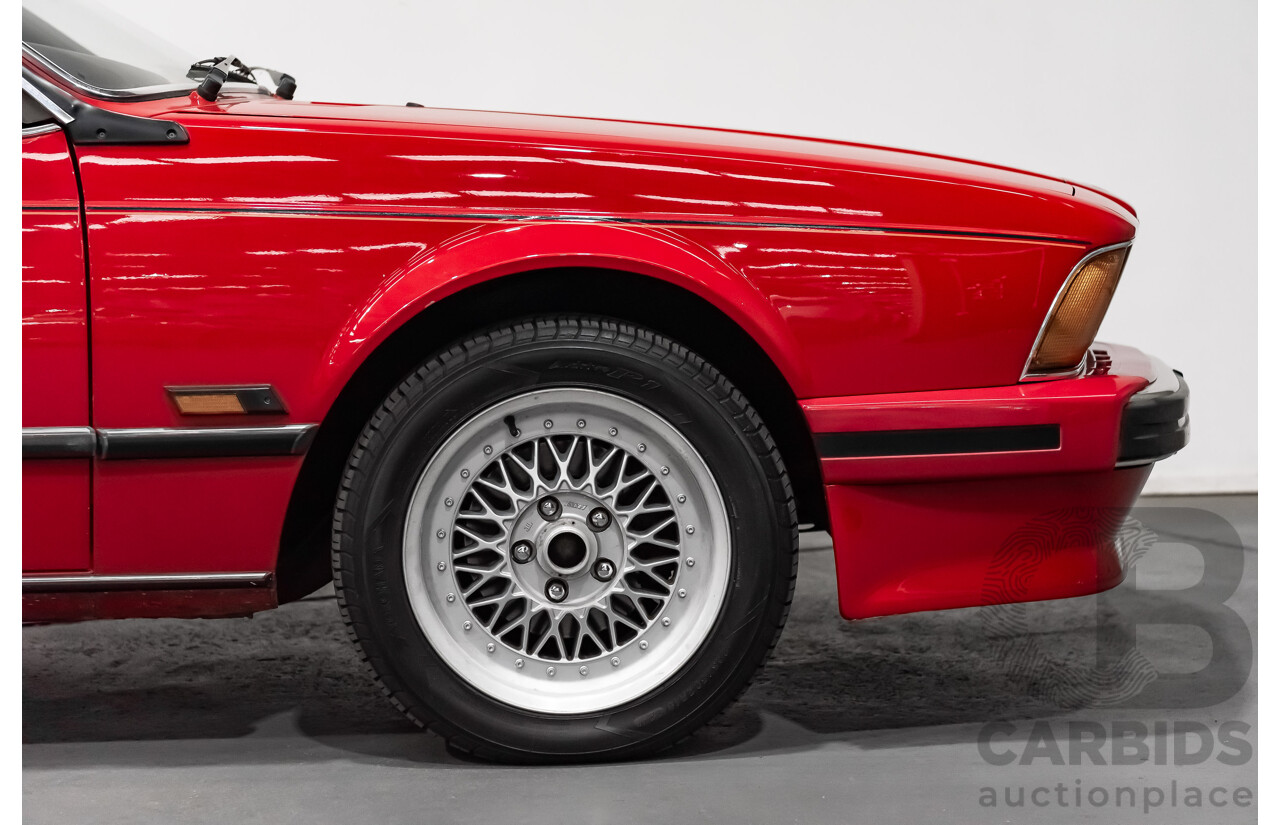 1/1989 BMW 635 CSi Highline E24 Series 3 2d Coupe Cinnabar Red 3.4L - Australian Delivered