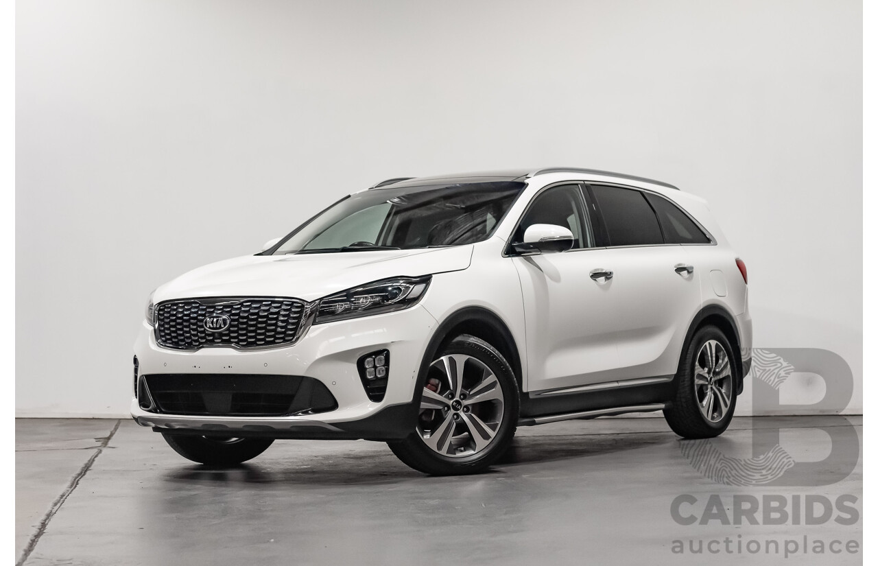 02/2019 Kia Sorento GT-Line UM MY19 4d Wagon White V6 3.5L - 7 Seater