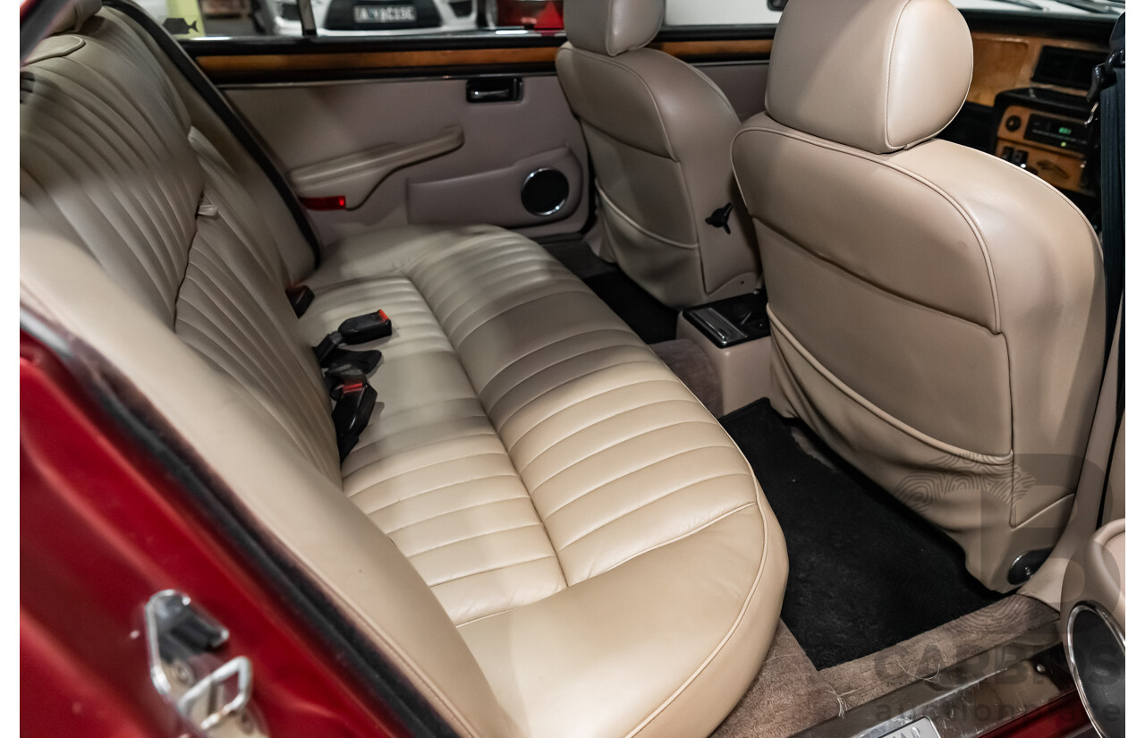 12/1985 Jaguar XJ6 Sovereign 4.2 4d Sedan Cranberry Red 4.2L