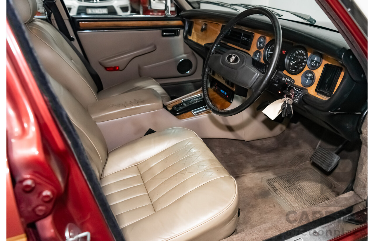 12/1985 Jaguar XJ6 Sovereign 4.2 4d Sedan Cranberry Red 4.2L