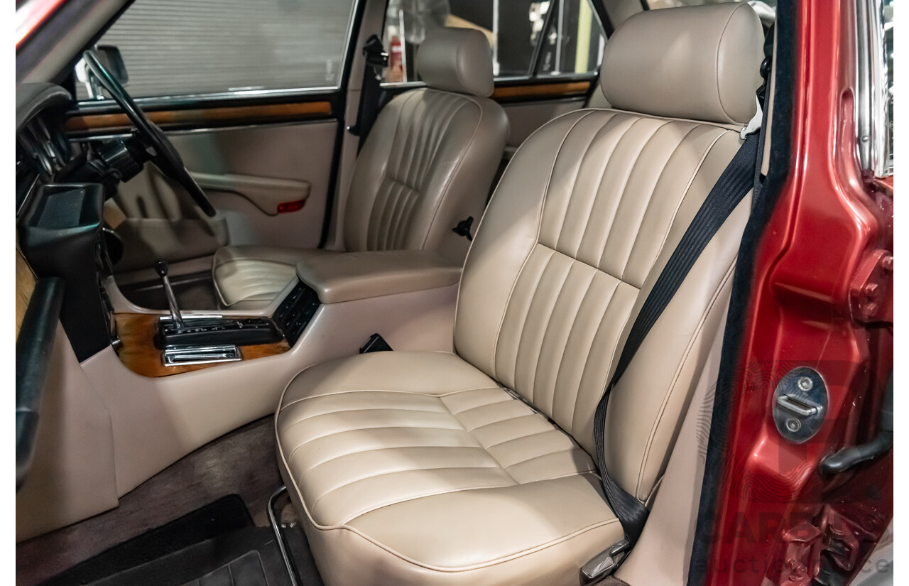 12/1985 Jaguar XJ6 Sovereign 4.2 4d Sedan Cranberry Red 4.2L