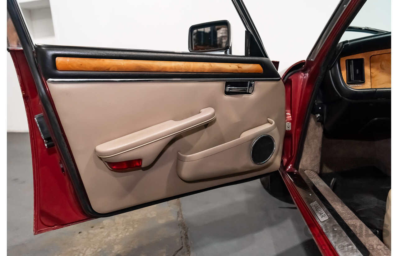 12/1985 Jaguar XJ6 Sovereign 4.2 4d Sedan Cranberry Red 4.2L