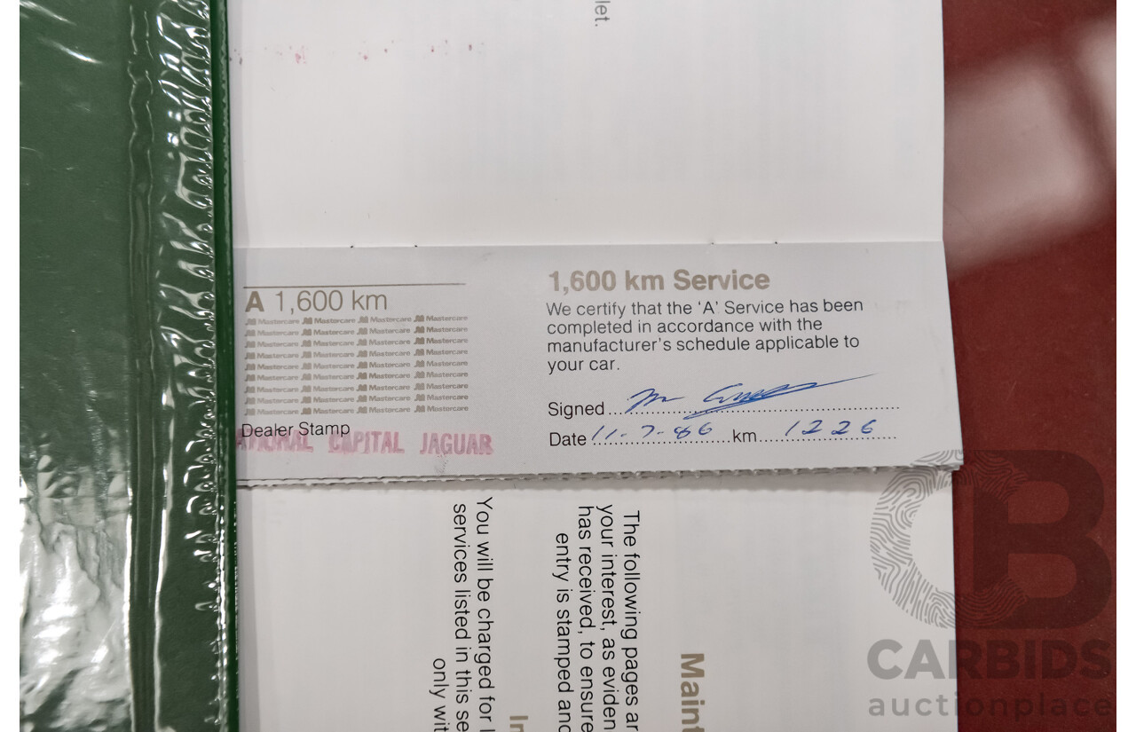 12/1985 Jaguar XJ6 Sovereign 4.2 4d Sedan Cranberry Red 4.2L