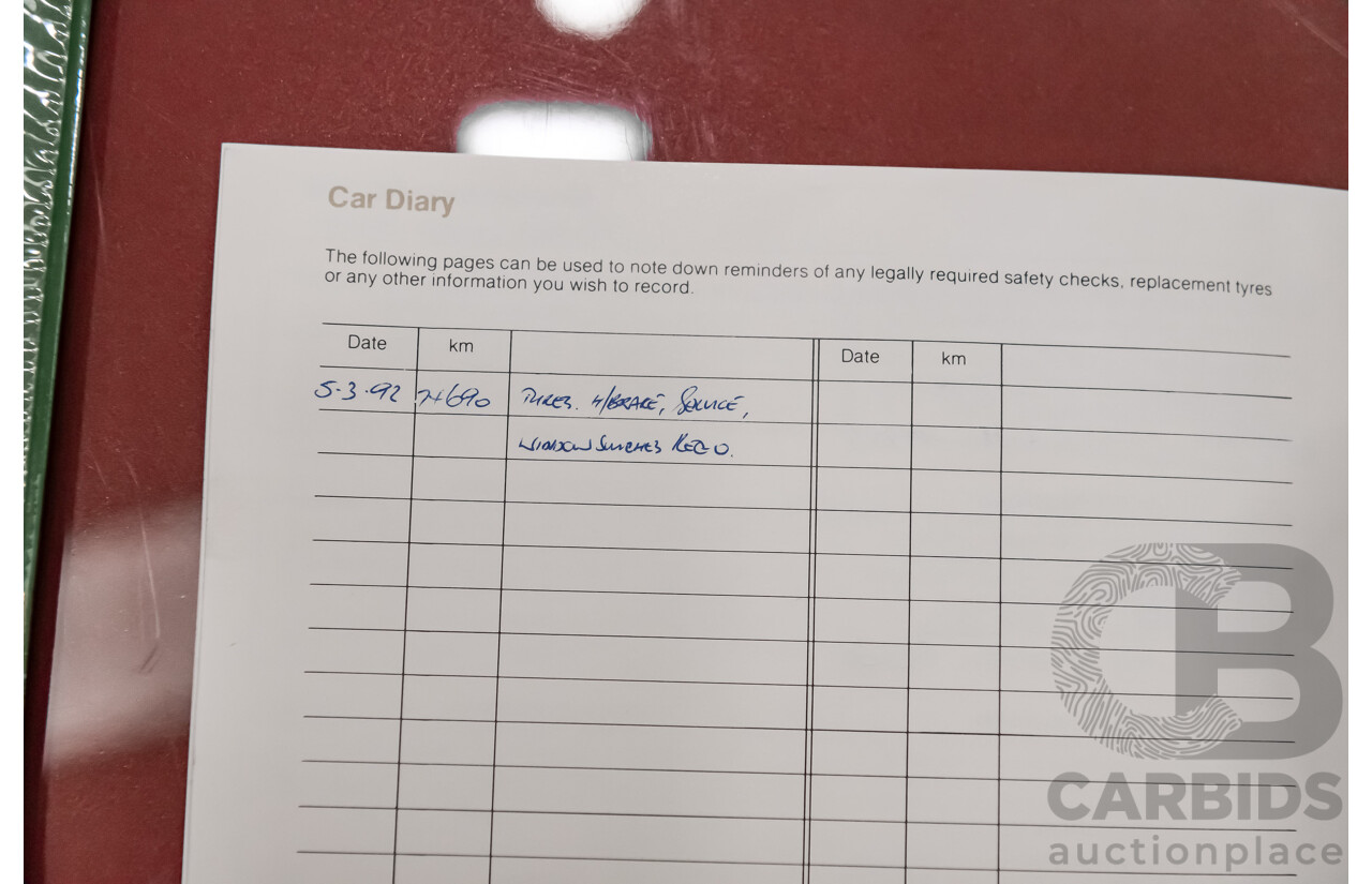 12/1985 Jaguar XJ6 Sovereign 4.2 4d Sedan Cranberry Red 4.2L