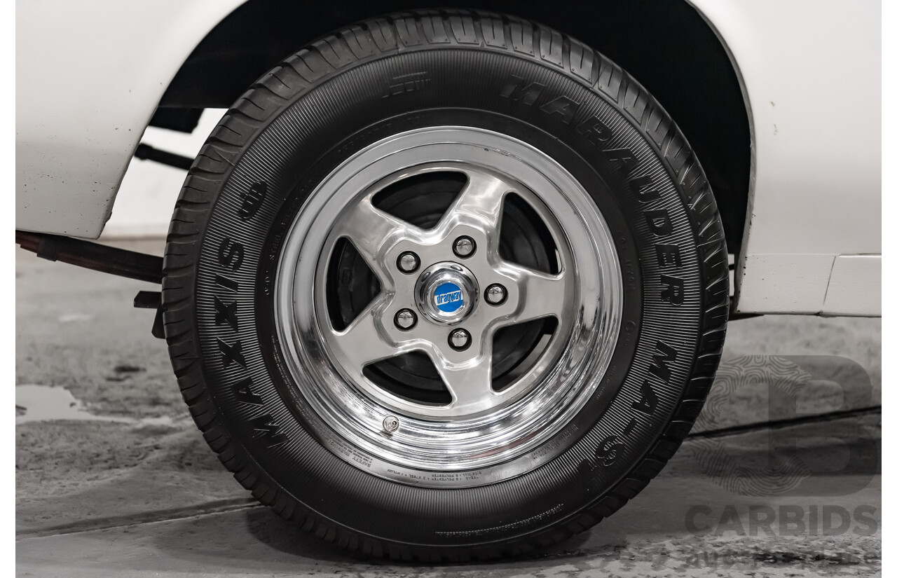 02/1976 Holden HJ Utility (On WB Chassis) 2d Utility White V8 5.0L - Modified & Engineered