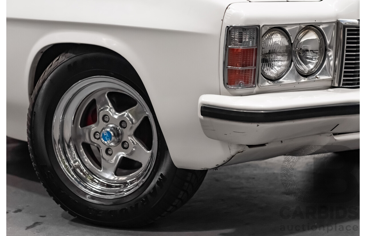 02/1976 Holden HJ Utility (On WB Chassis) 2d Utility White V8 5.0L - Modified & Engineered