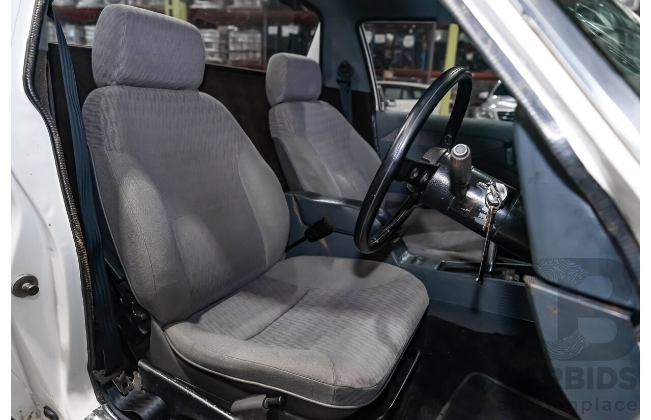 02/1976 Holden HJ Utility (On WB Chassis) 2d Utility White V8 5.0L - Modified & Engineered