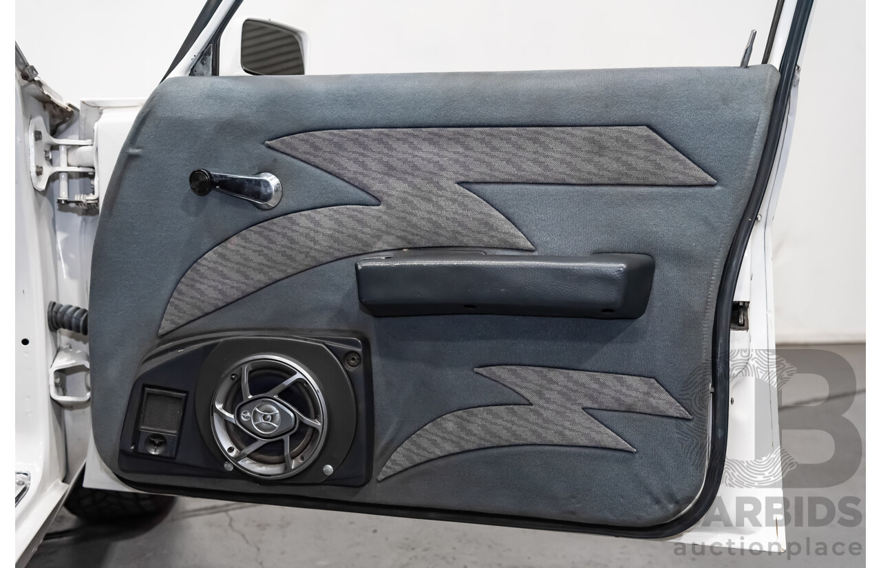 02/1976 Holden HJ Utility (On WB Chassis) 2d Utility White V8 5.0L - Modified & Engineered