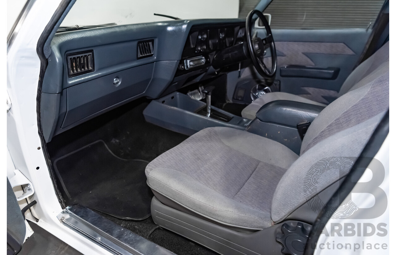 02/1976 Holden HJ Utility (On WB Chassis) 2d Utility White V8 5.0L - Modified & Engineered