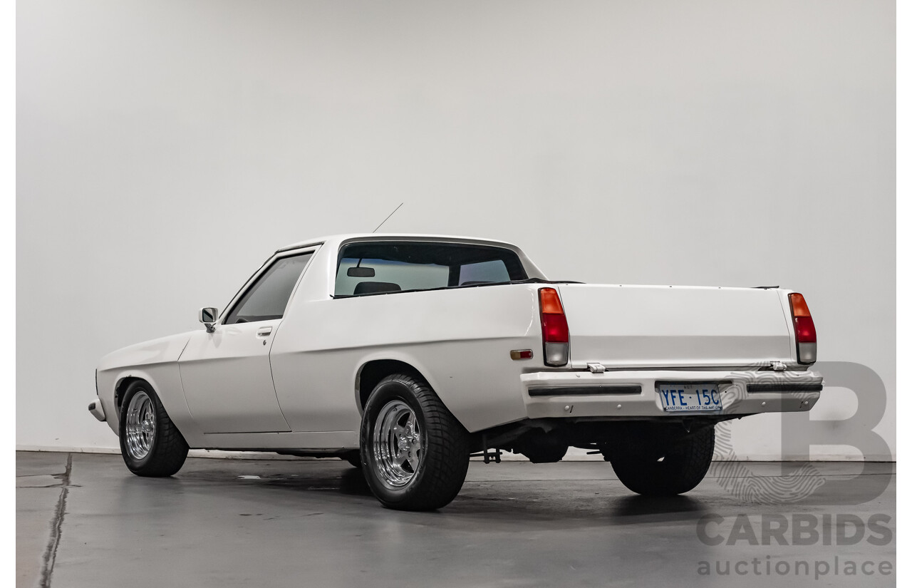 02/1976 Holden HJ Utility (On WB Chassis) 2d Utility White V8 5.0L - Modified & Engineered