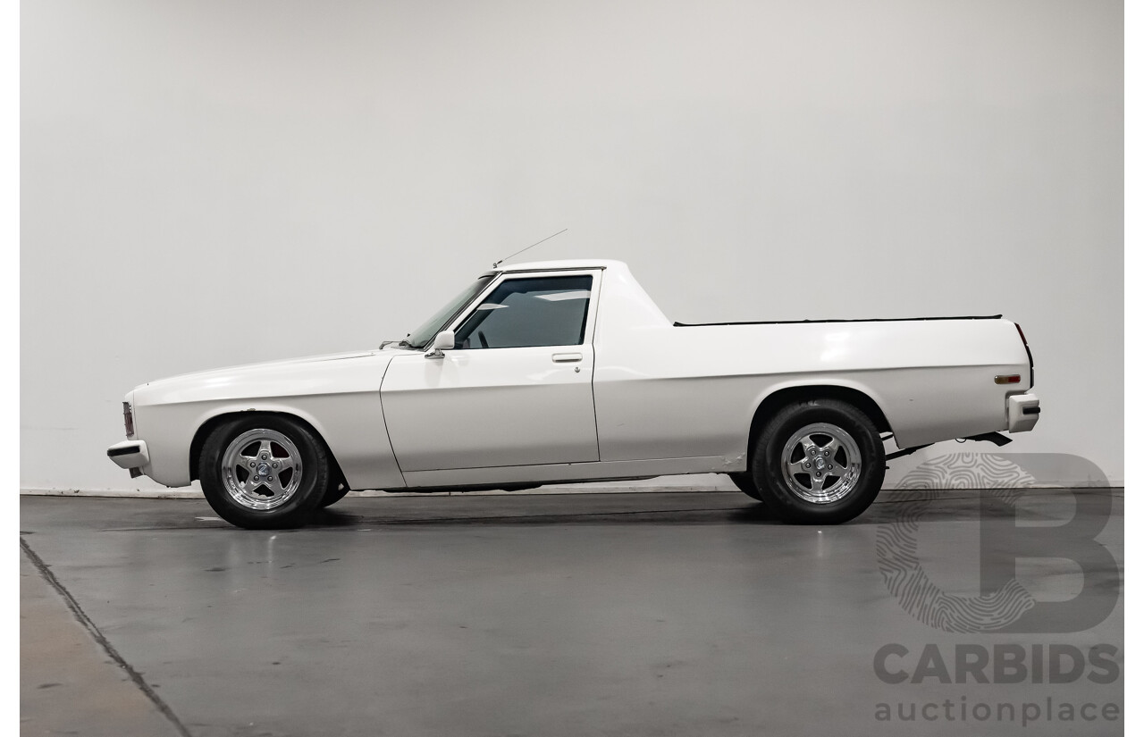 02/1976 Holden HJ Utility (On WB Chassis) 2d Utility White V8 5.0L - Modified & Engineered