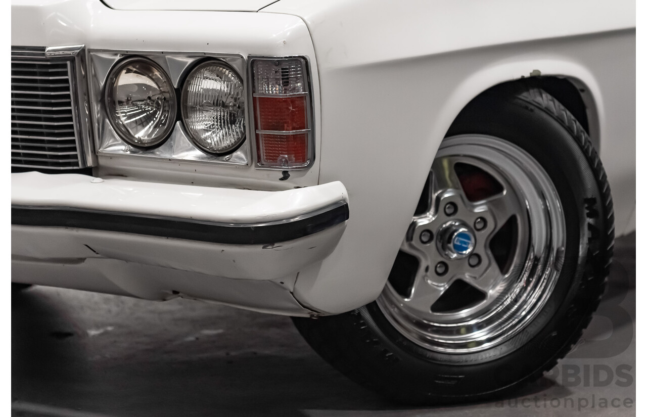 02/1976 Holden HJ Utility (On WB Chassis) 2d Utility White V8 5.0L - Modified & Engineered