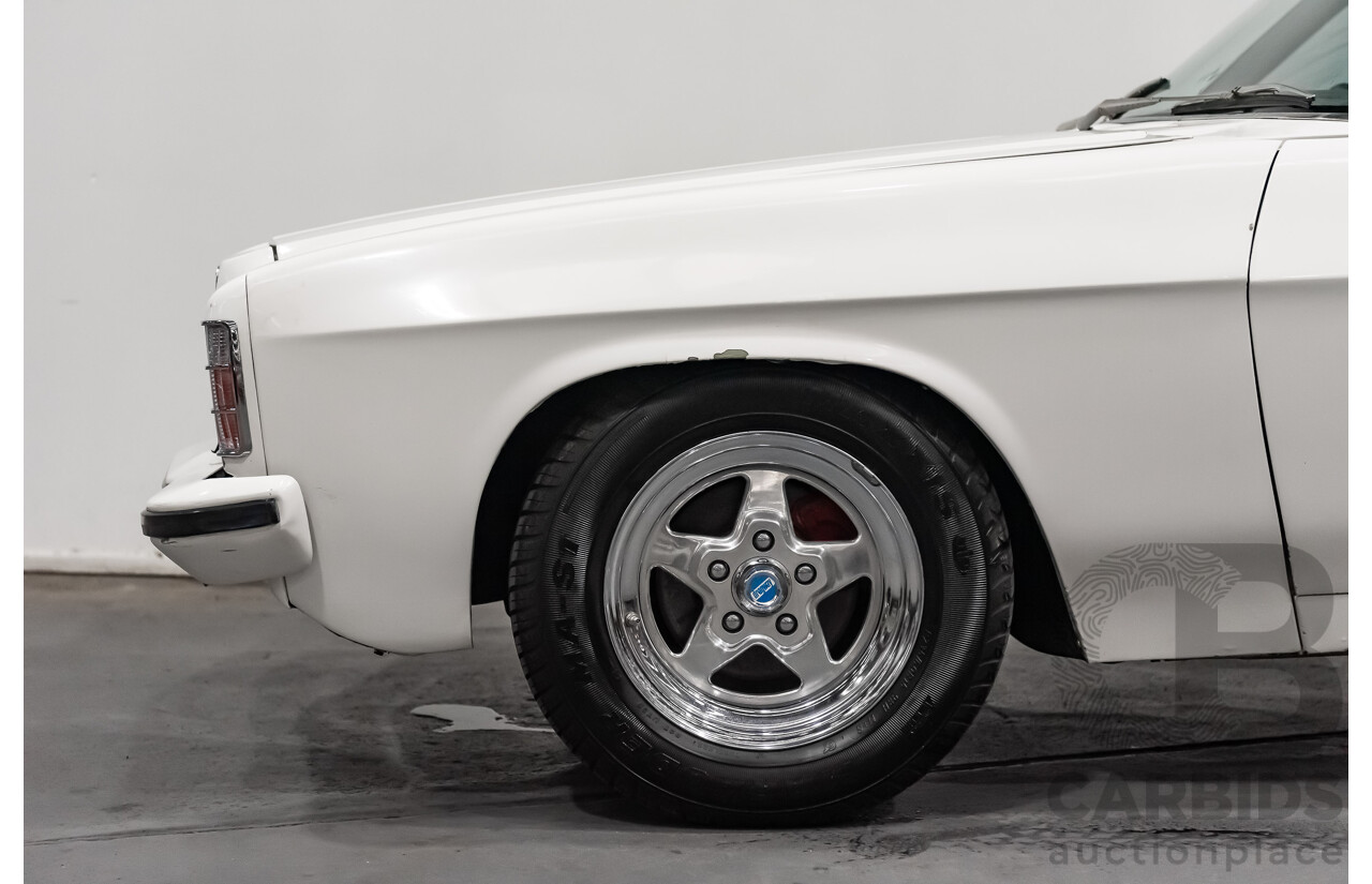 02/1976 Holden HJ Utility (On WB Chassis) 2d Utility White V8 5.0L - Modified & Engineered