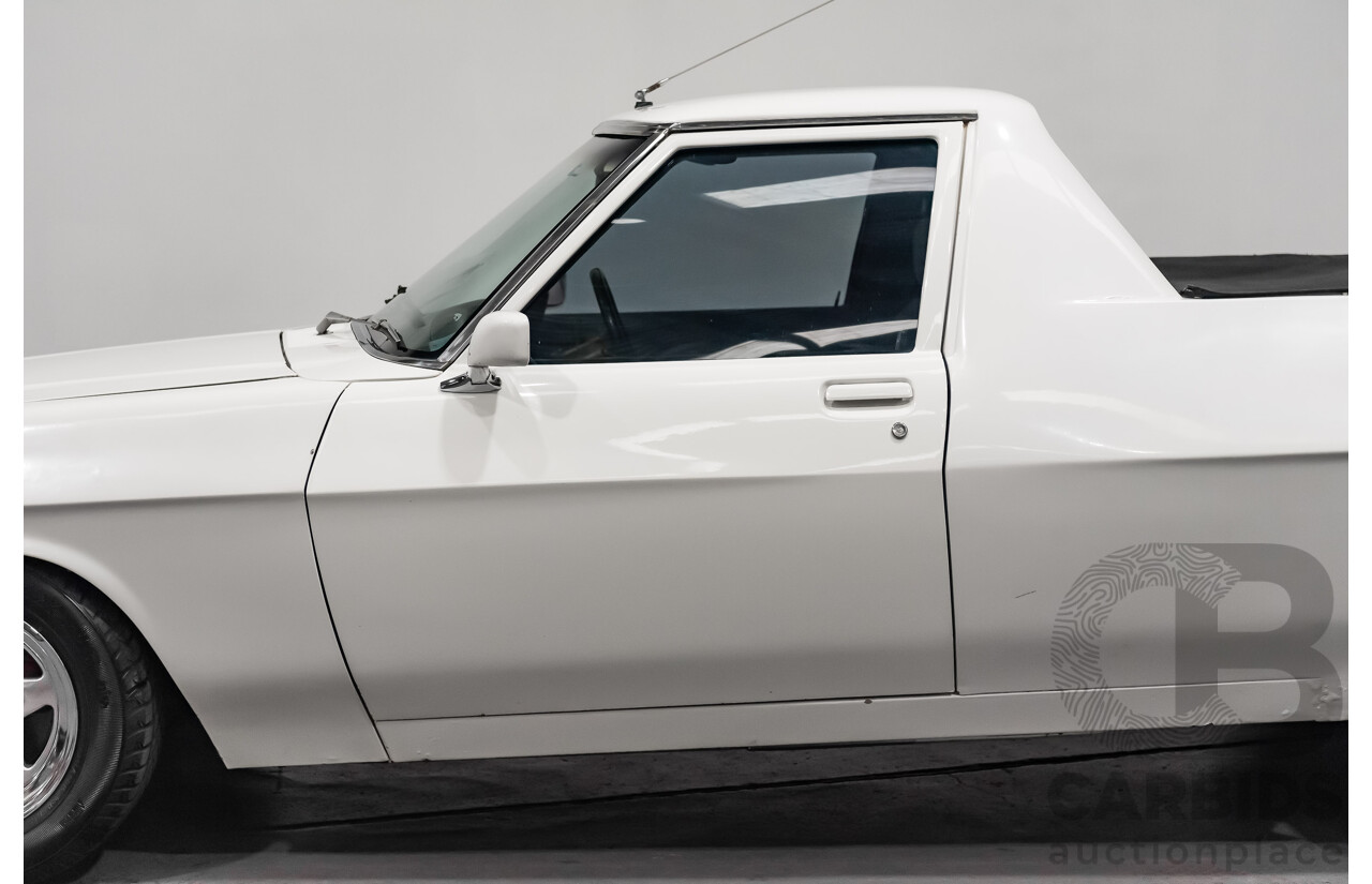 02/1976 Holden HJ Utility (On WB Chassis) 2d Utility White V8 5.0L - Modified & Engineered