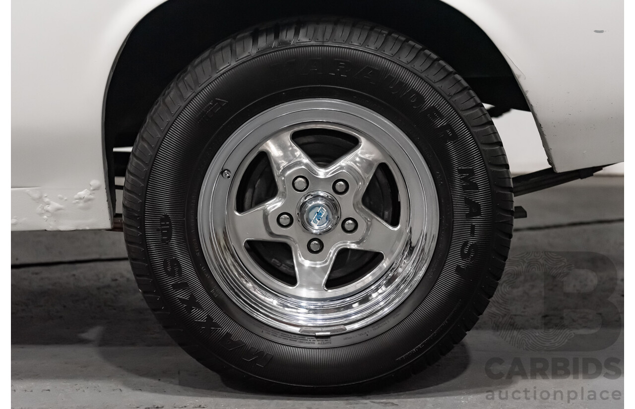 02/1976 Holden HJ Utility (On WB Chassis) 2d Utility White V8 5.0L - Modified & Engineered