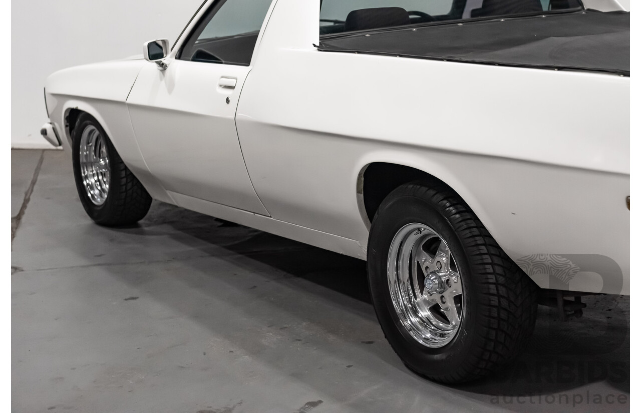 02/1976 Holden HJ Utility (On WB Chassis) 2d Utility White V8 5.0L - Modified & Engineered