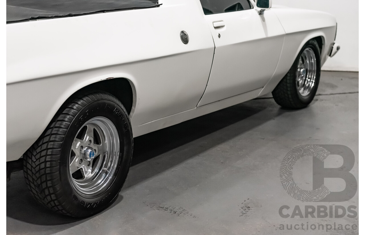 02/1976 Holden HJ Utility (On WB Chassis) 2d Utility White V8 5.0L - Modified & Engineered