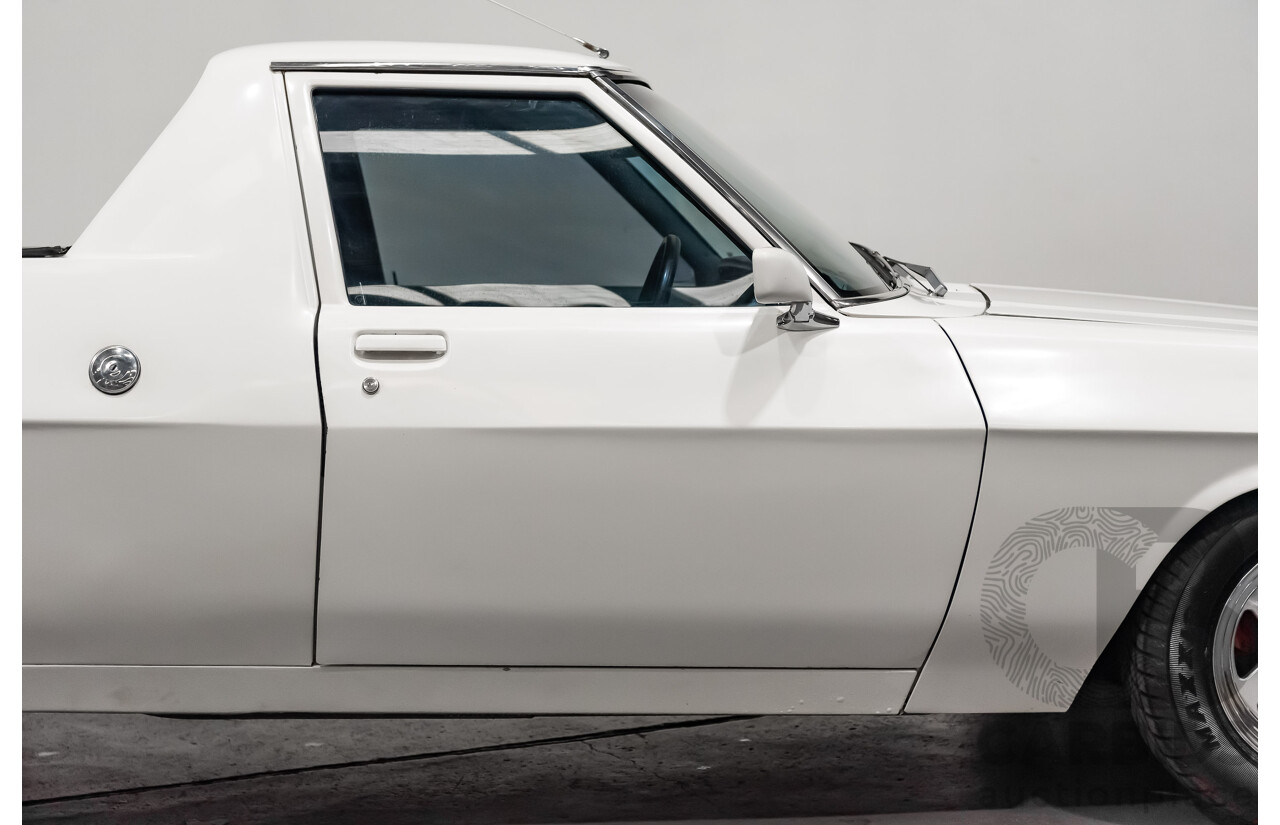 02/1976 Holden HJ Utility (On WB Chassis) 2d Utility White V8 5.0L - Modified & Engineered