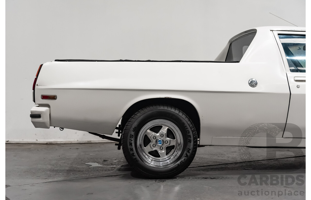 02/1976 Holden HJ Utility (On WB Chassis) 2d Utility White V8 5.0L - Modified & Engineered