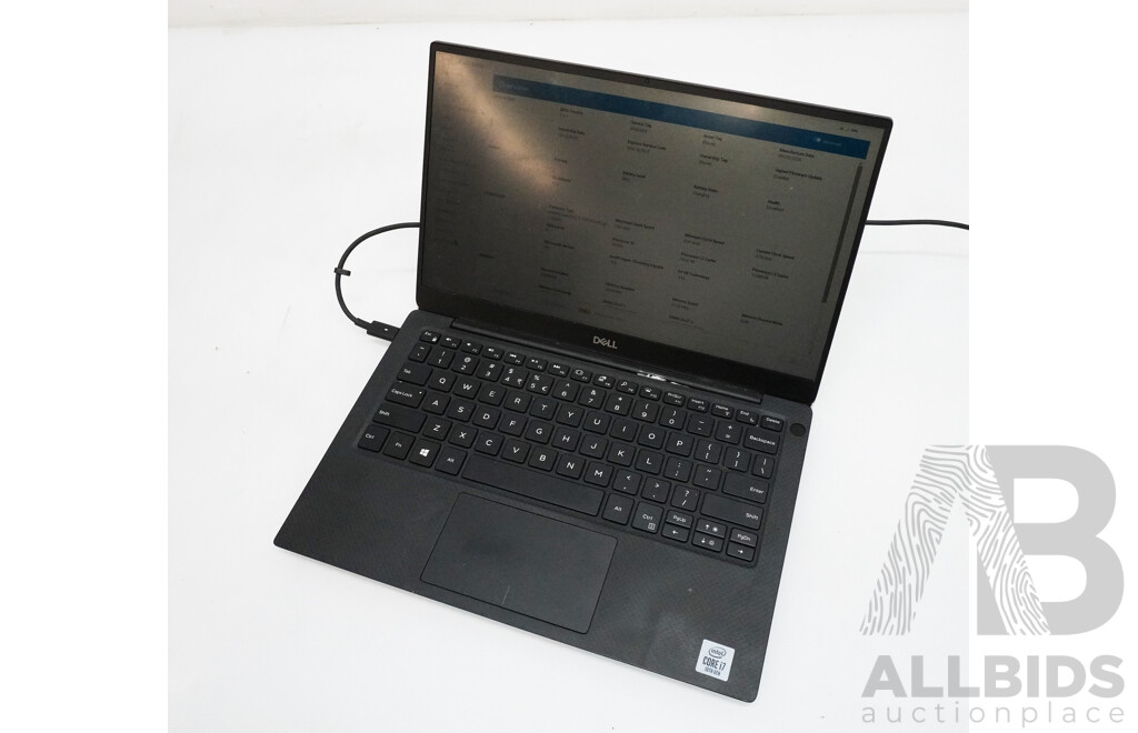 Dell (P82G) XPS Intel Core I7 (10710) 1.1GHz-4.70GHz 6-Core CPU 13-Inch Laptop