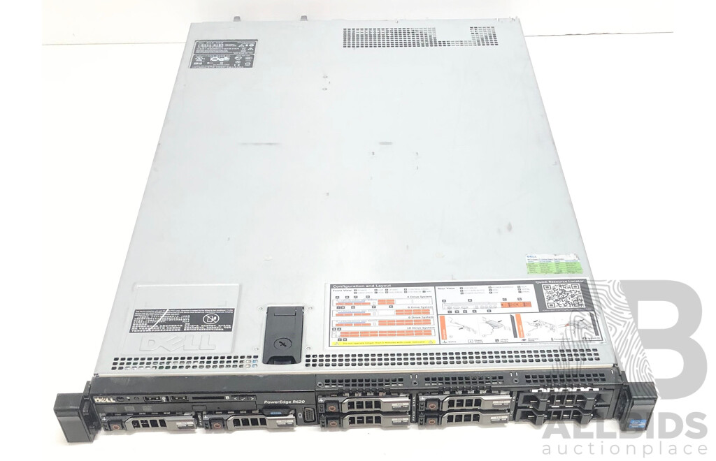 Dell PowerEdge R620 Dual Intel Xeon (E5-2620 0) 2.00GHz-2.50GHz 6-Core CPU 1RU Server w/ 128GB DDR3