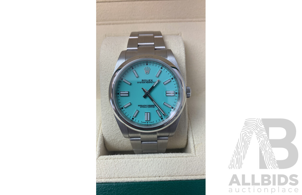 Rolex Oyster Perpetual 41mm Custom Tiffany Dial