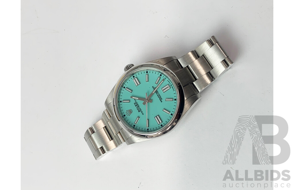 Rolex Oyster Perpetual 41mm Custom Tiffany Dial