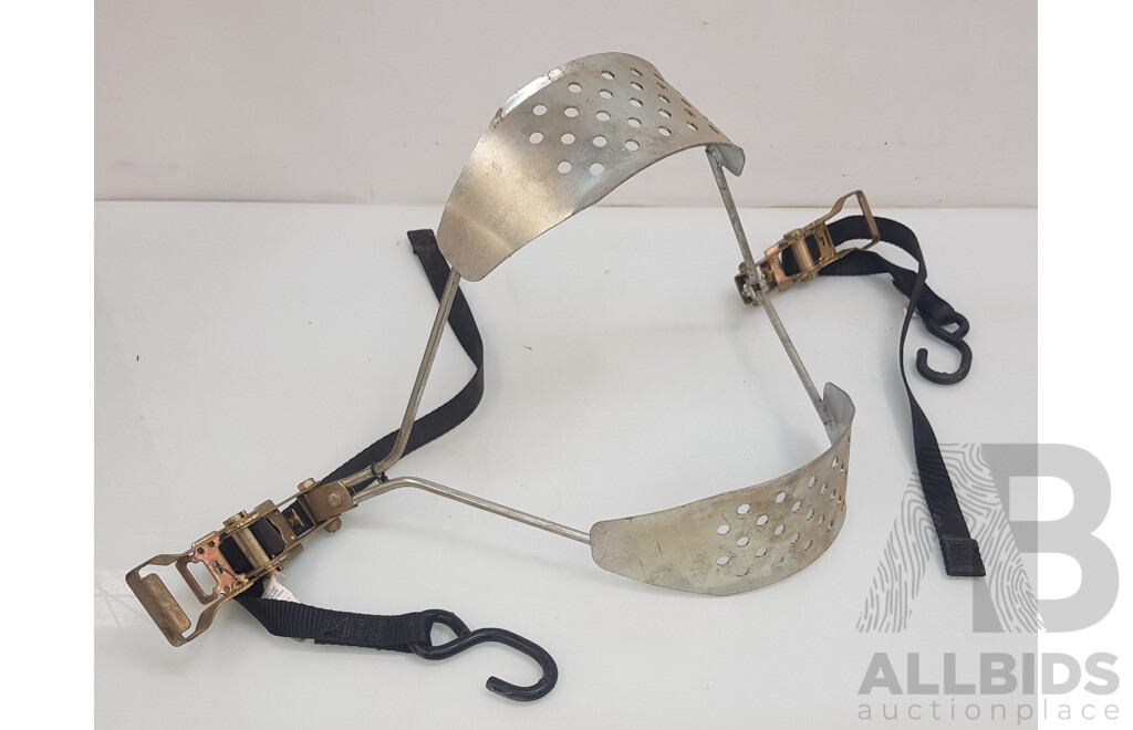 Ancra Motorcycle Wheel Clamp with Fasteners and Buckles - Lot of 3