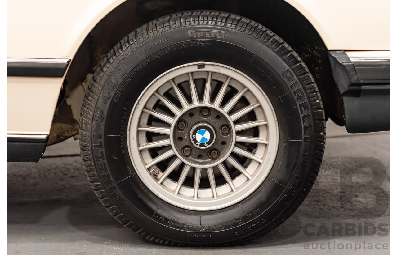 1/1980 BMW 733i E23 4d Sedan White 3.2L