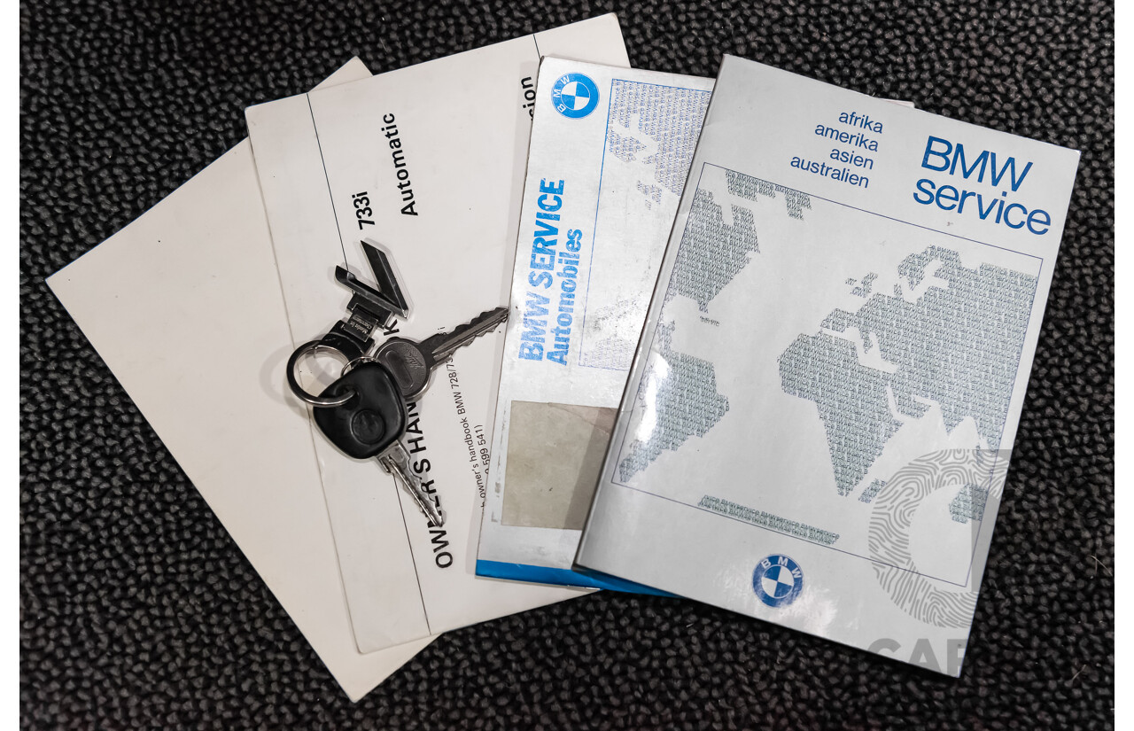 1/1980 BMW 733i E23 4d Sedan White 3.2L