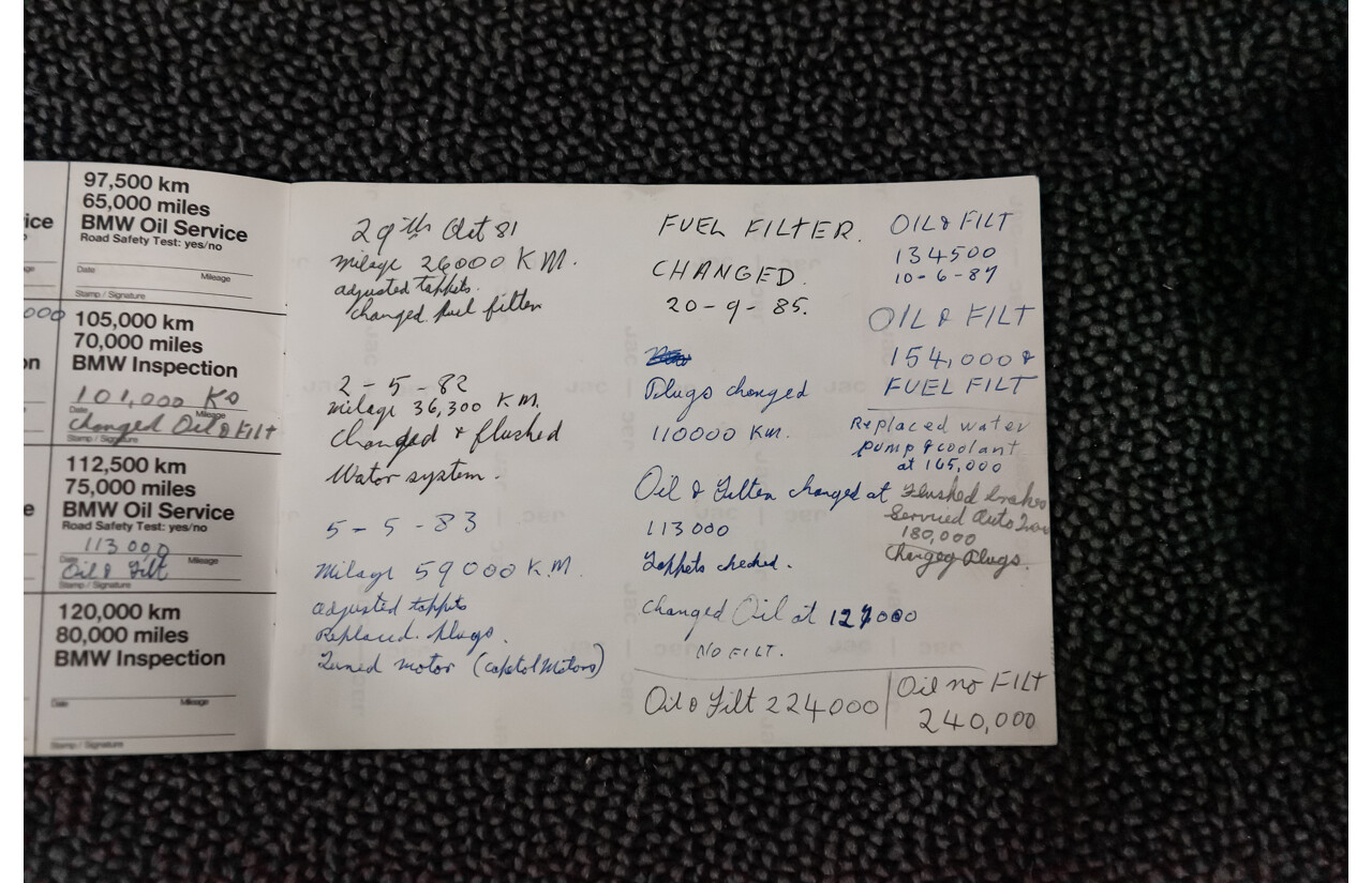 1/1980 BMW 733i E23 4d Sedan White 3.2L