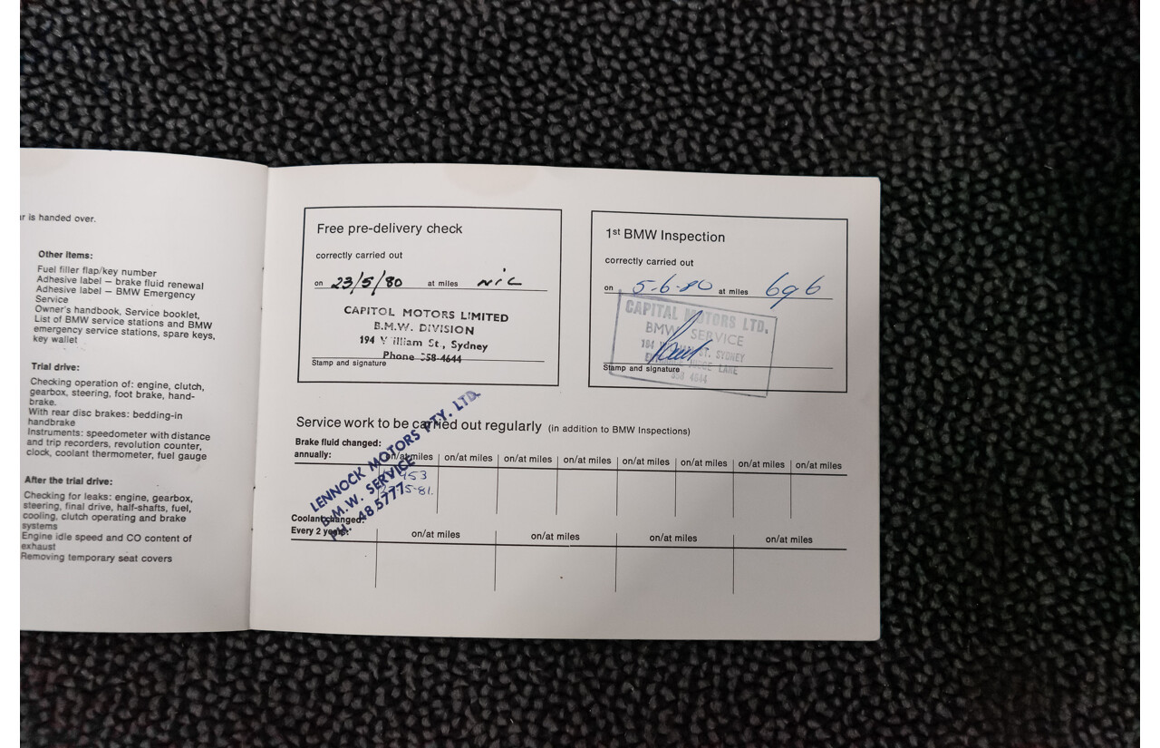 1/1980 BMW 733i E23 4d Sedan White 3.2L