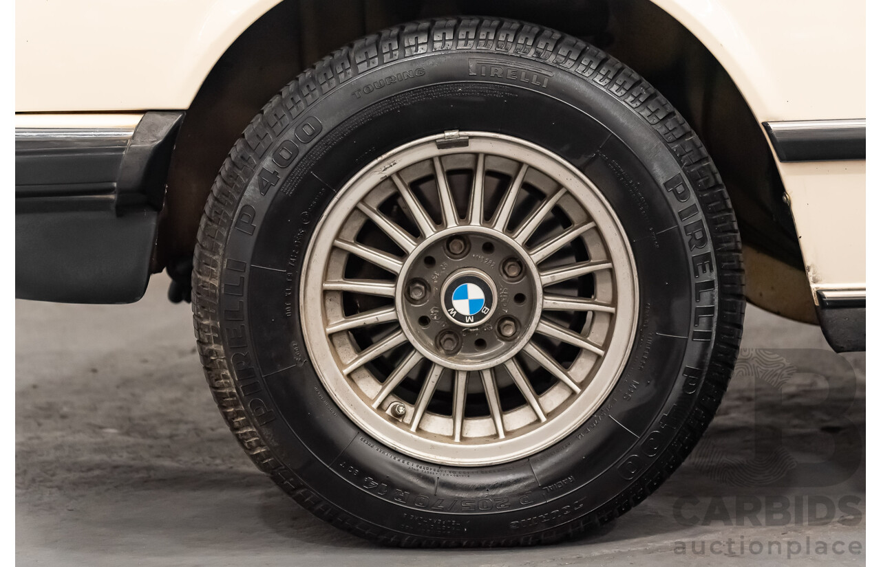 1/1980 BMW 733i E23 4d Sedan White 3.2L