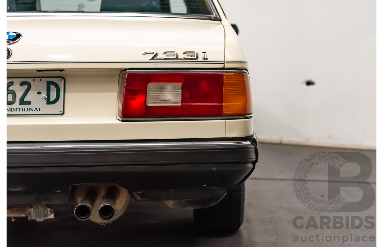 1/1980 BMW 733i E23 4d Sedan White 3.2L