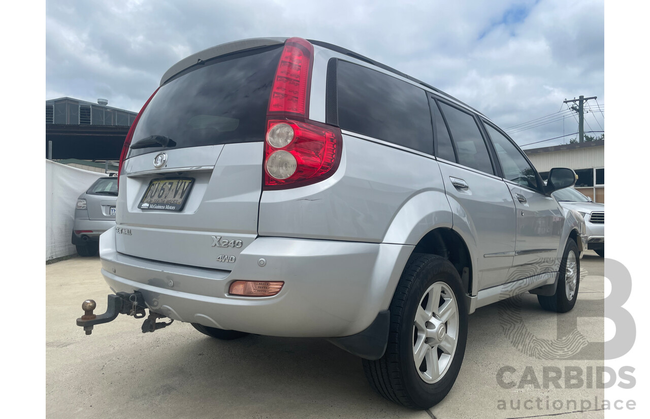 04/11 Great Wall X240 (4x4) 4x4 CC6461KY MY11 4D Wagon Silver 2.4L