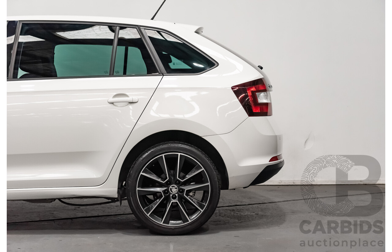 5/2018 Skoda Rapid Spaceback Style 92 TSI NH MY18 4d Wagon White Turbo 1.4L
