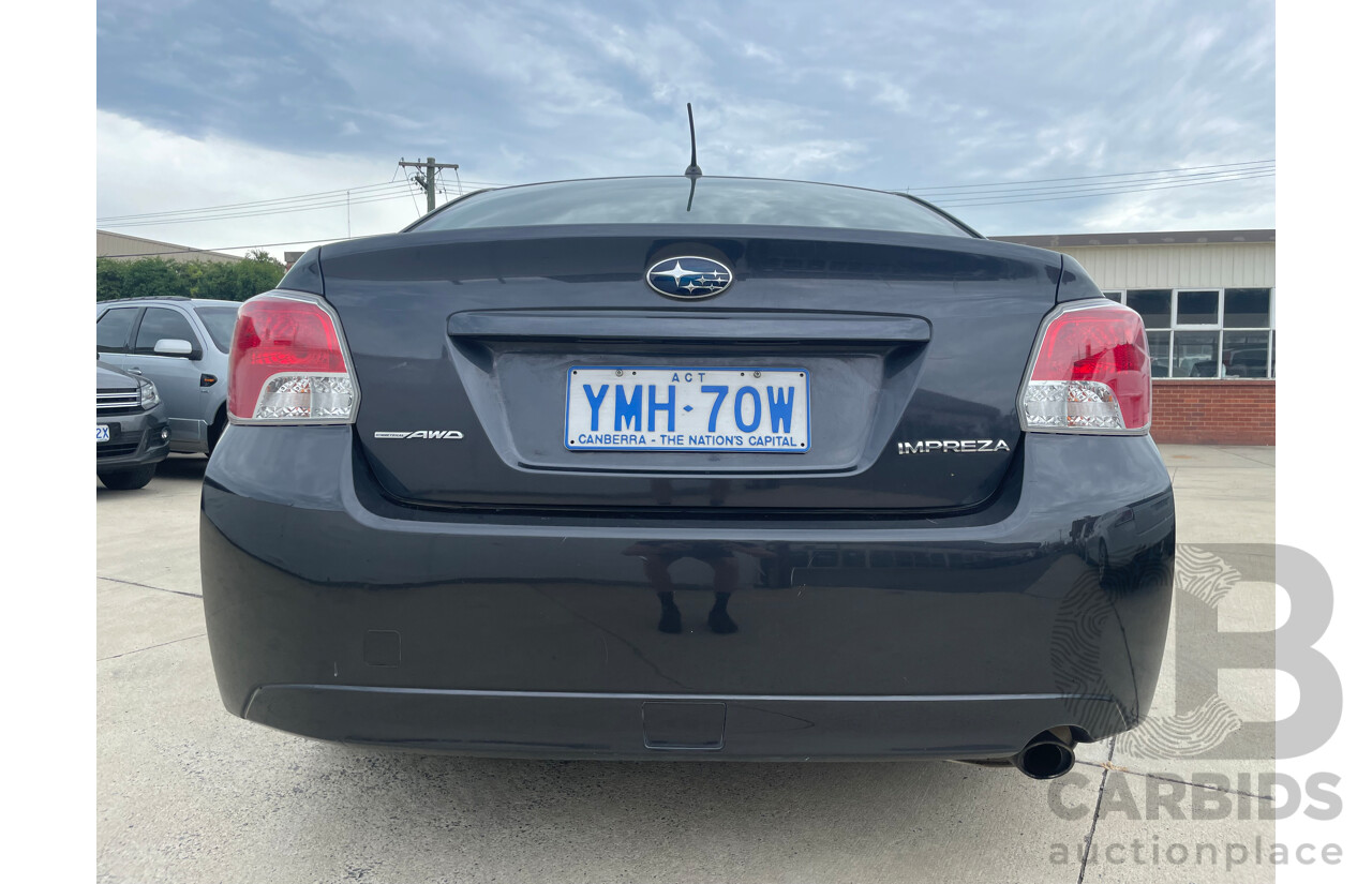 08/12 Subaru Impreza 2.0i (AWD) AWD MY12 4D Sedan Grey 2.0L
