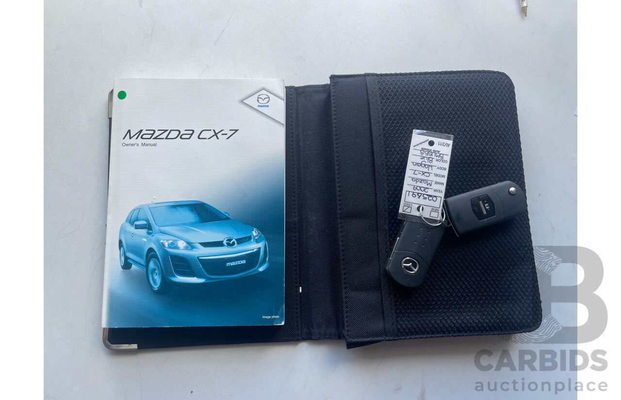 01/10 Mazda Cx-7 CLASSIC (FWD) FWD ER MY10 4D Wagon Blue 2.5L