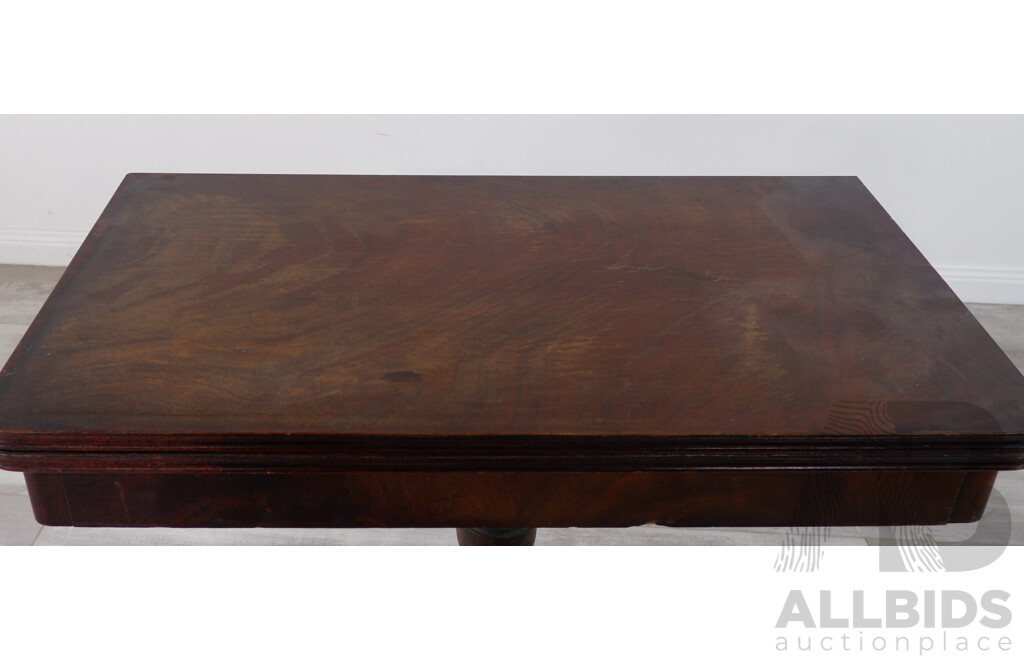 Antique Style Pedestal Games Table